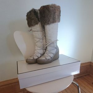 Coach Sofie White Winter Boots
